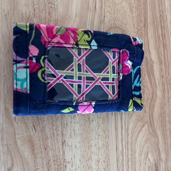 Floral Quilted Wallet with Silver Clasp - Picture 10 of 10